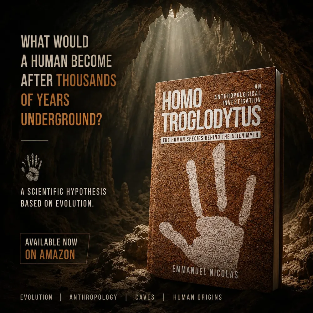 What would a human become after thousands of years underground? Homo Troglodytus in a cave